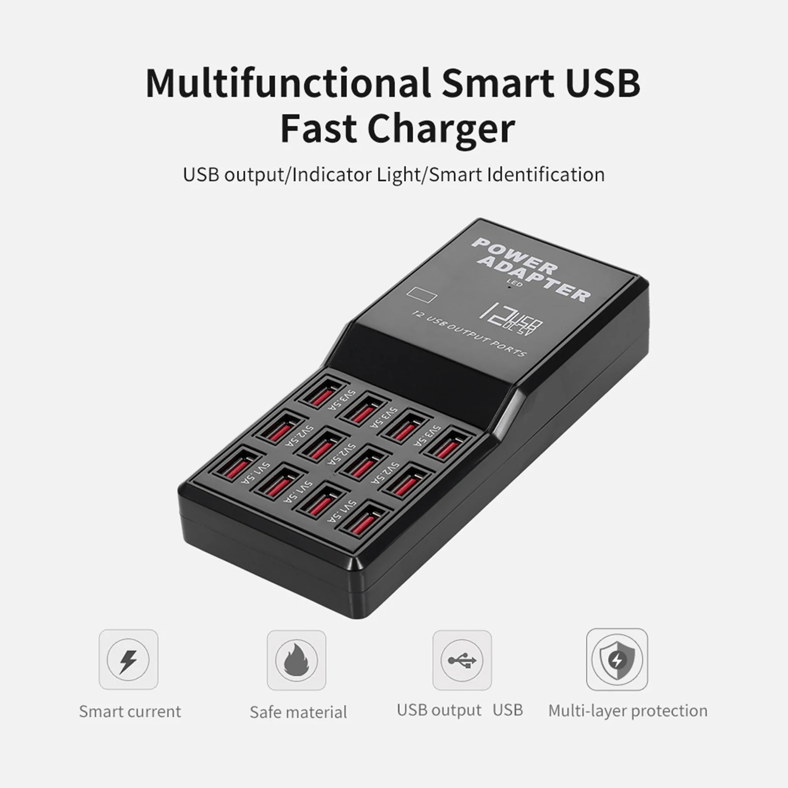 12-Port USB Smart Charging Station for All Devices  -image