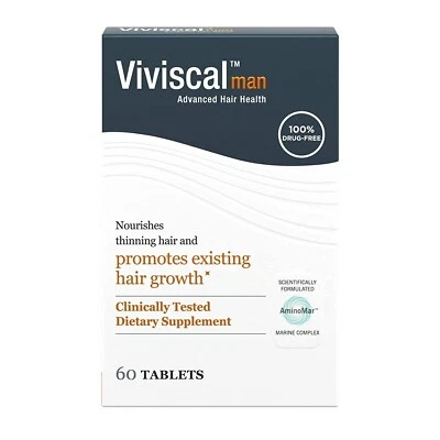 VIVISCAL Man Hair Supplement For MAN Pack of 60 Tablets