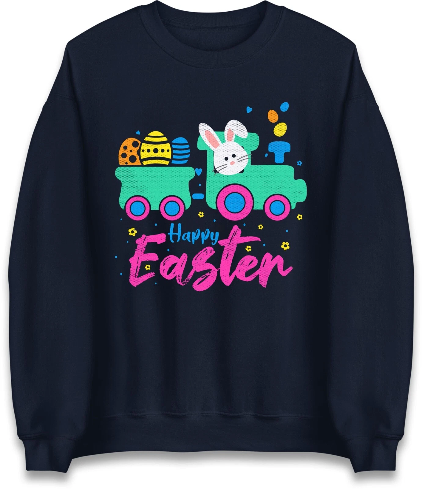 Happy Easter Jumper Bunny Egg Hunt Religious Festive Sweatshirt