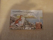 BLOCK POST STAMPS WORLD  USED   (MBJJ6002) EXP. INTERN. DE FILATELUA TEMATICA