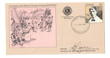 Australia 1979 20c Lindsay SPRINGWOOD LIONS PSE,cds SPRINGWOOD NSW   SIGNED