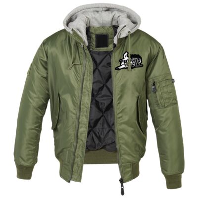 MA1 Bomberjacke mit Kapuze gefüttert Winter Version Motorrad FELDWEGHEIZER Moped