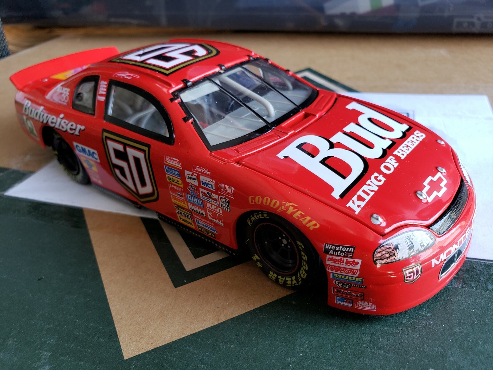 Revell 1:24 RICKY CRAVEN #50 Die Cast Race Car. BUDWEISER