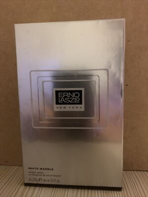Erno Laszlo White Marble Sheet Mask x6 uneven discoloration dark spot brighten  