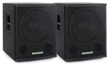 2 aktive 15-Subwoofer mit 600 Watt Peak-Leist...