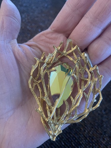 Vintage Napier Enchanted Forest Crystal Brooch - Picture 3 of 3