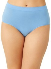 Wacoal L16310 B-Smooth Lichen Blue Seamless Full Brief Panty Women's Size L