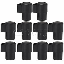 10 Pieces Plastic Sax End Plug Cap for Tenor Saxophone Instrument Parts Black
