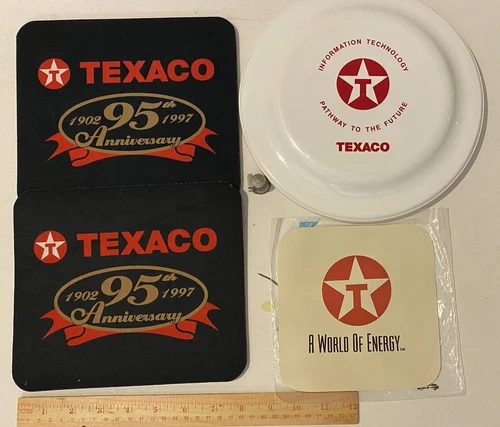 Vintage Texaco 95th Texaco Anniversary mouse pad thimble