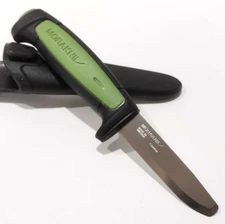 MORA SWEDEN MORAKNIV BLACK/GREEN SAFE PRO CARBON STEEL TACTICAL BLUNT TIP KNIFE