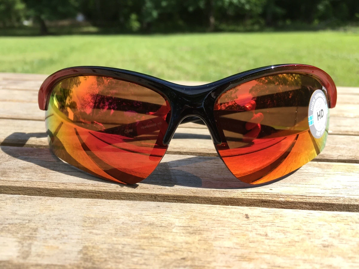 Maxx HD Sunglasses Domain black red golf mirrored 57602