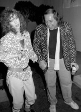 Laraine Newman Sam Kinison at Comic Relief Benefit, at the Univ - 1986 Old Photo
