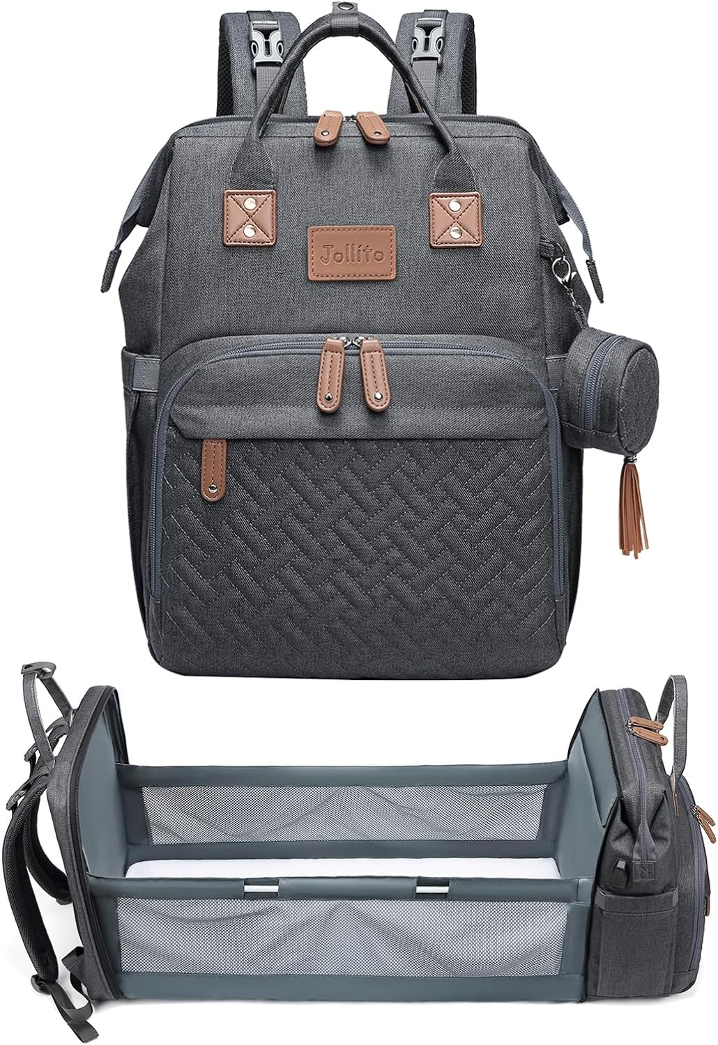 Diaper Bag Backpack with Changing Station Large Capacity Multifunction Baby Bags