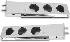 30'' Spring Loaded Mud Flap Hanger Kit Semi Truck w/ 4'' Light Cutout 2.5'' Bolt