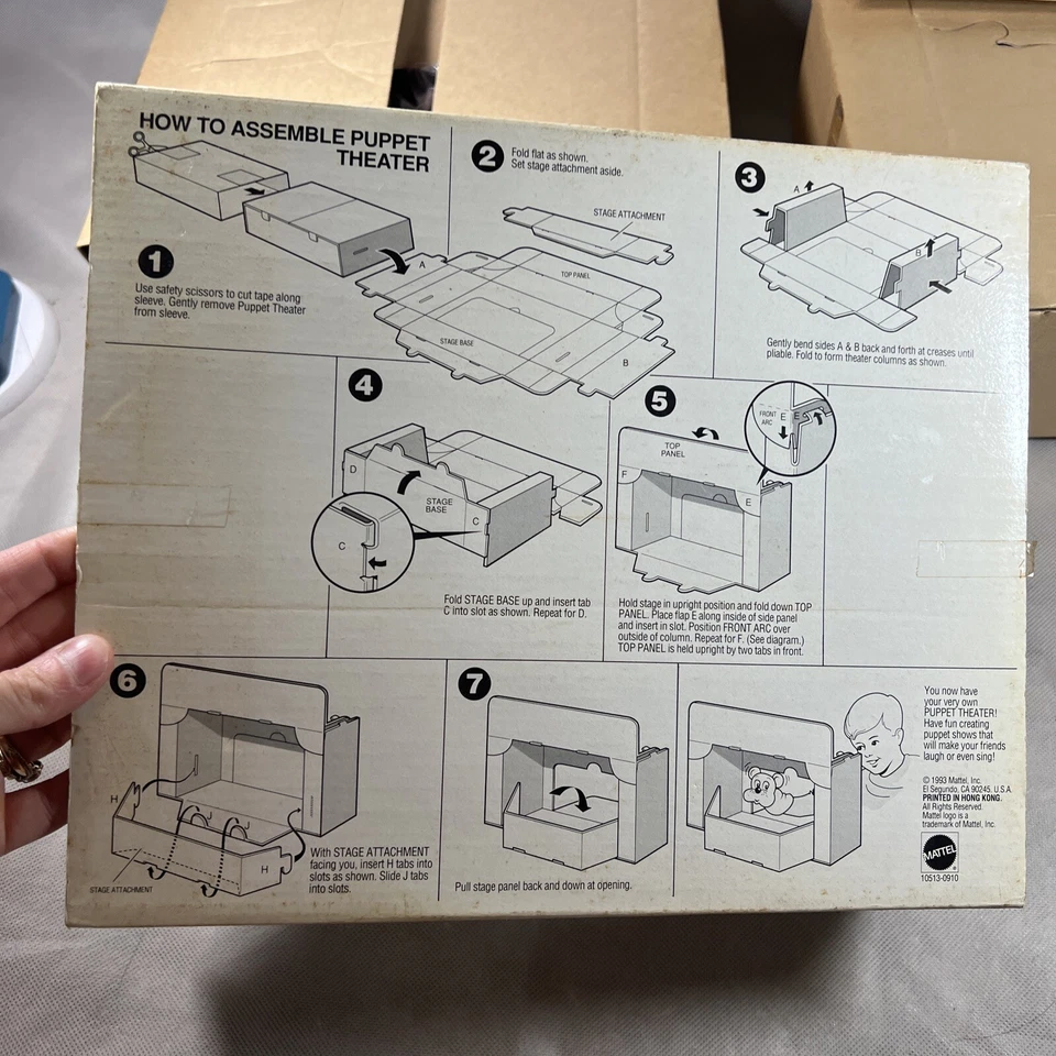 Disney Mattel Mickey & Minnie Puppet Theater Vintage 1993 R1 Foto 2 de 4