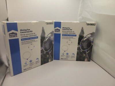 #ad Project Source Quick attach Low Pressure 18Sq ft Fan Misting Cooling System 2pk $29.99