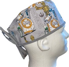Star Wars Droids Grey Scrub Hat Chemo Cap