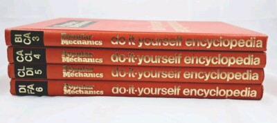 Popular Mechanics 1978 Do-It-Yourself Encyclopedia1 HC Books 3-4-5-6 