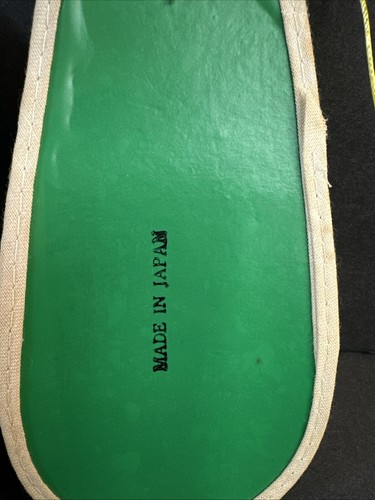 Ciabatta angelo di Natale vintage anni 50 60 ornamenti made in Japan verde oro - Foto 5 di 16