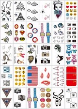 30 sheets temporary tattoo fake tattoos for adults