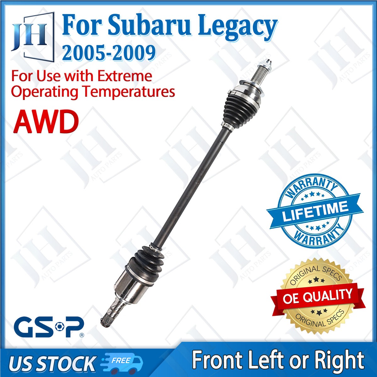 SARUWA公式アカウント07  OE Front Left/Right CV Axle Shaft for 2005-09 Subaru Legacy