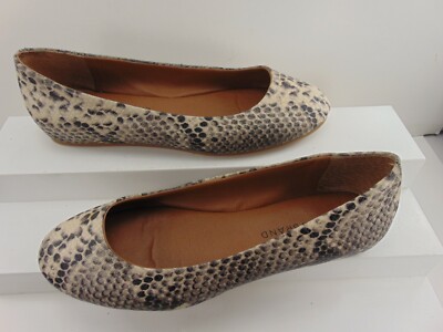 lucky brand snakeskin flats