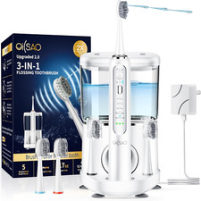 Electric Toothbrush with Water Flosser,Professional Flossing Toothbrush Electric