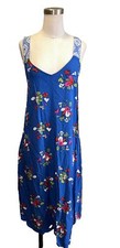 Matilda Jane Blue Floral Sundress Womens Medium Sleeveless Midi Dress