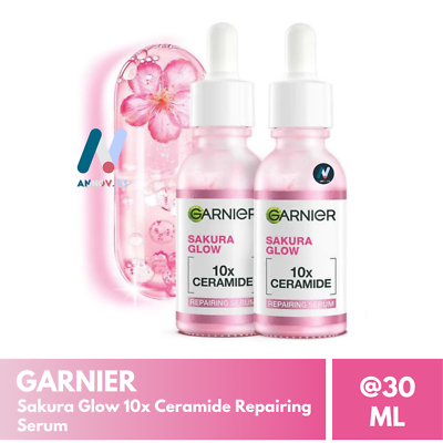 GARNIER Sakura Glow 10x Ceramide Repairing Serum Hydrating Barrier