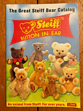 1980s THE GREAT STEIFF BEAR CATALOG BUTTON IN EAR
