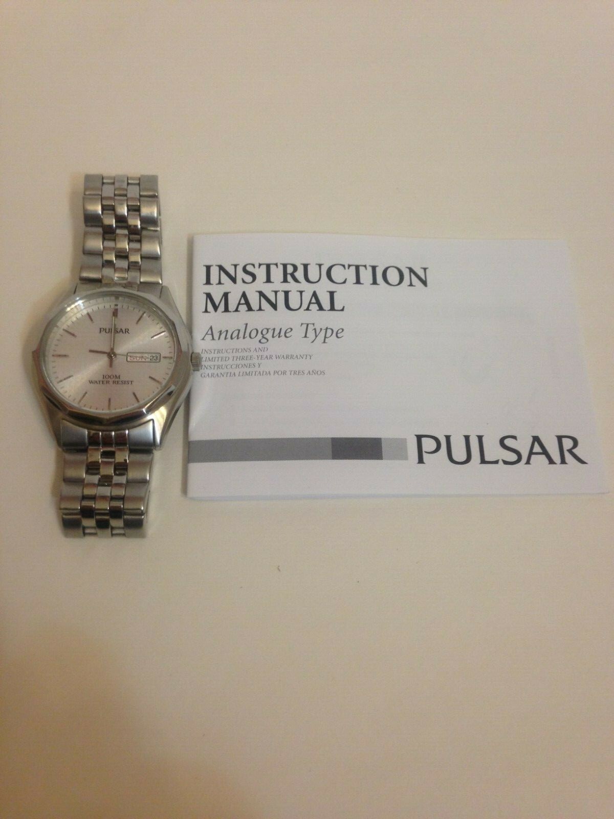 casio quartz water resist 100m manual