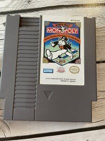 Monopoly NES Nintendo 1991 w/ Rare Poster Insert And Instructions Game Cartridge