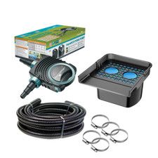 AllPondSolutions Pond Waterfall Filtration Unit W-400 & AquaECO-10000 Kit