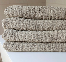 Serviette de bain en lin 100% bio de qualité extra en lin naturel adouci sauna