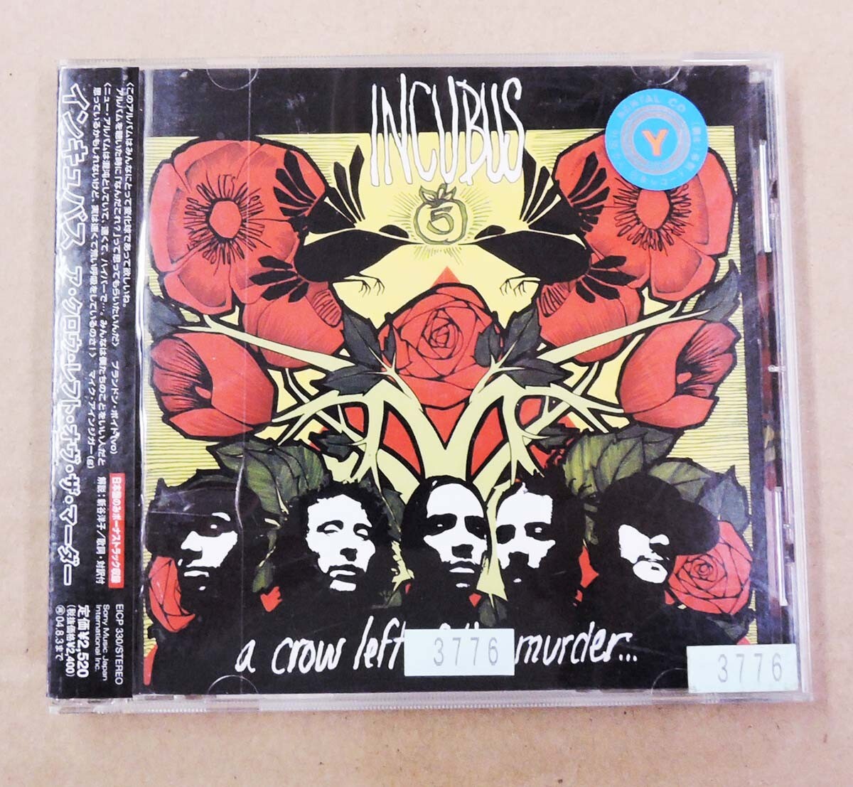 Crow Left of Murder INCUBUS CD with OBI Japan Edition Incubus ROCK