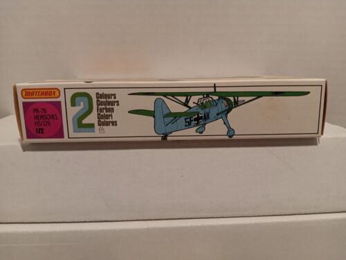 Matchbox Henschel Hs 126 Model Airplane Kit 1/72 PK26 Complete Original Kit - Picture 4 of 8