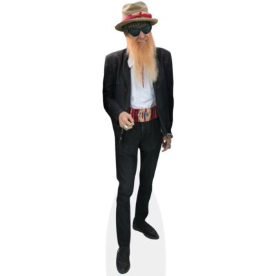 Silhouette En Carton Grandeur Nature De Billy Gibbons (ZZ Top) - Déco Murale