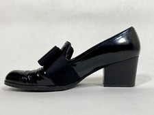 Vintage 1990's REGENCY CORE TUX style formal black patent leather shoes 7N