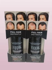TOPPIK HAIR BUILDING FIBERS FULL HAIR INSTANTLY DARK BROWN 0.42 OZ LOT OF 2