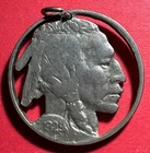1929 US Buffalo Nickel! "Philadelphia" Mint Neat "Cut Out" Made for Jewelry Coin
