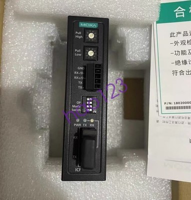 1PCS MOXA ICF-1150I-S-SC V1.2.0 Single mode Industrial Fiber Optic Converter