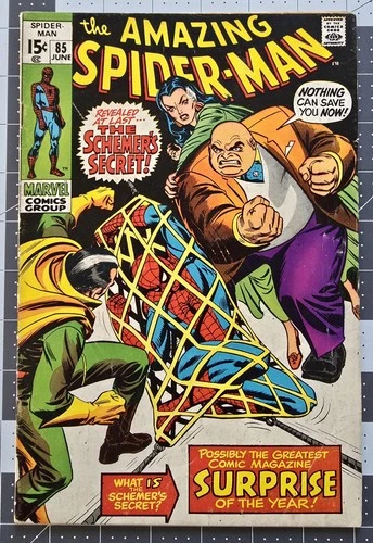 Amazing Spider-Man #85 (Marvel Comics June 1970) Schemer's Identity Revealed VG