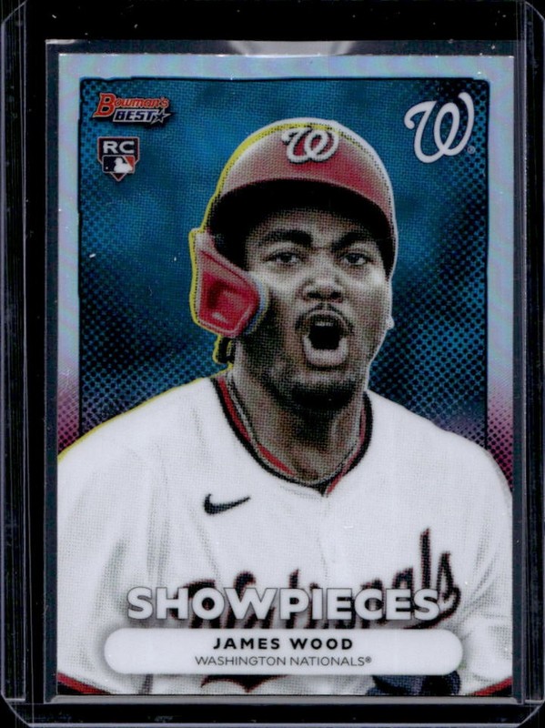 2025 Bowman's Best James Wood Showpieces RC Rookie #BS-1 Nationals