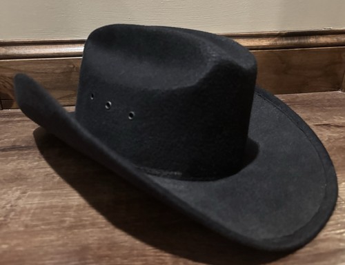 Hat Biz Bandora Black Fabric Felt Cowboy Hat Mexico Size Large