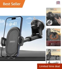 Suction Cup Phone Mount Universal Car Holder Adjustable 360° Grip