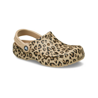 SALE! Crocs Adult Unisex Baya Clog, Comfort Lightweight, Gold/Leopard, Free Ship