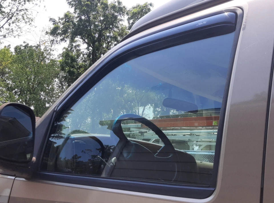 Protectores de puerta en canal AVS Smoke 3M viseras de ventilación para camioneta Express Savana 1996-2025 Foto 2 de 4