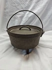 Vintage #8 Cast Iron Dutch Oven Bean Pot with 3 Legs & Lid Marked 8 CO