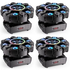 6 Arms Moving Head Lights RGBW Beam Laser Disco Light DJ Stage Lighting DMX 180W