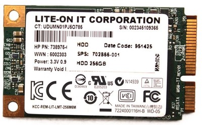 Lite-On LMT-128M6M 128GB mSATA 6Gb/s Mini PCI-e 1.8'' Solid State Drive 0T8MRJ